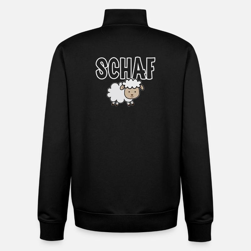 Schaf - Unisex Organic Zip Sweatshirt von Stanley/Stella - Schwarz