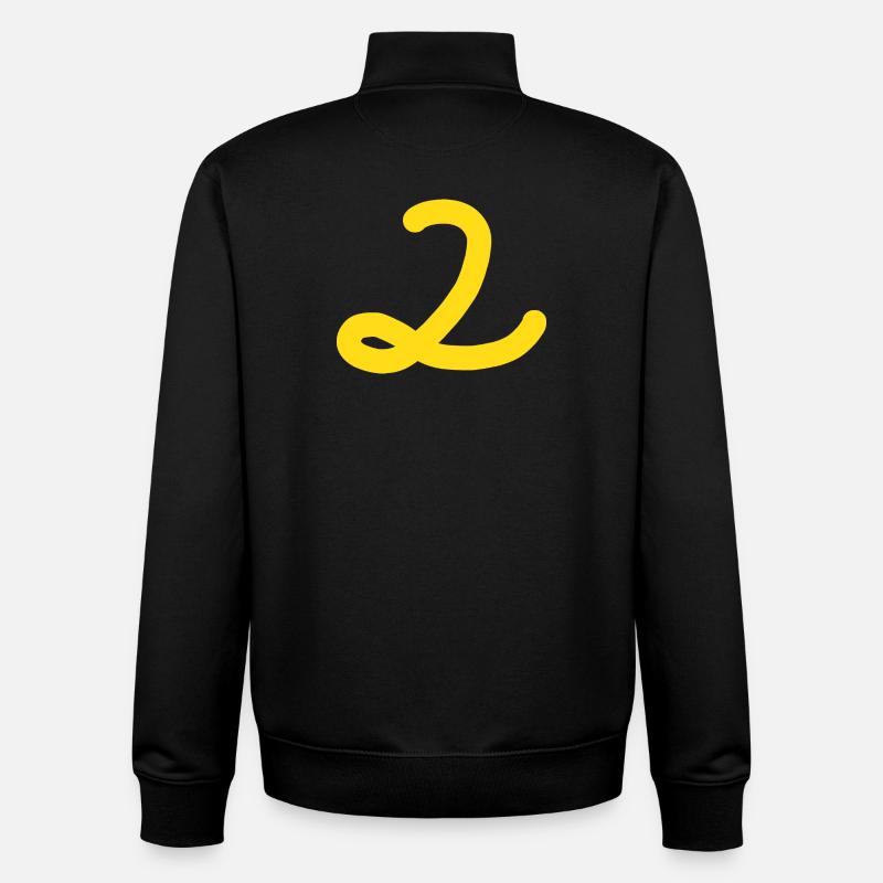 2 Numéro deux - Sweat zippé unisexe en coton bio Stanley/Stella - noir