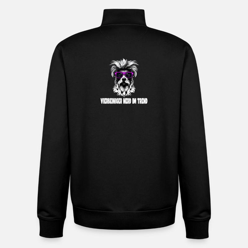 Conception pour chien - Sweat zippé unisexe en coton bio Stanley/Stella - noir
