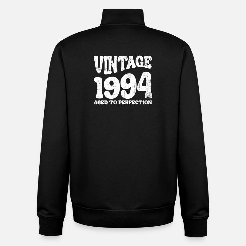 Millésime 1994 Vieilli à la perfection - Sweat zippé unisexe en coton bio Stanley/Stella - noir