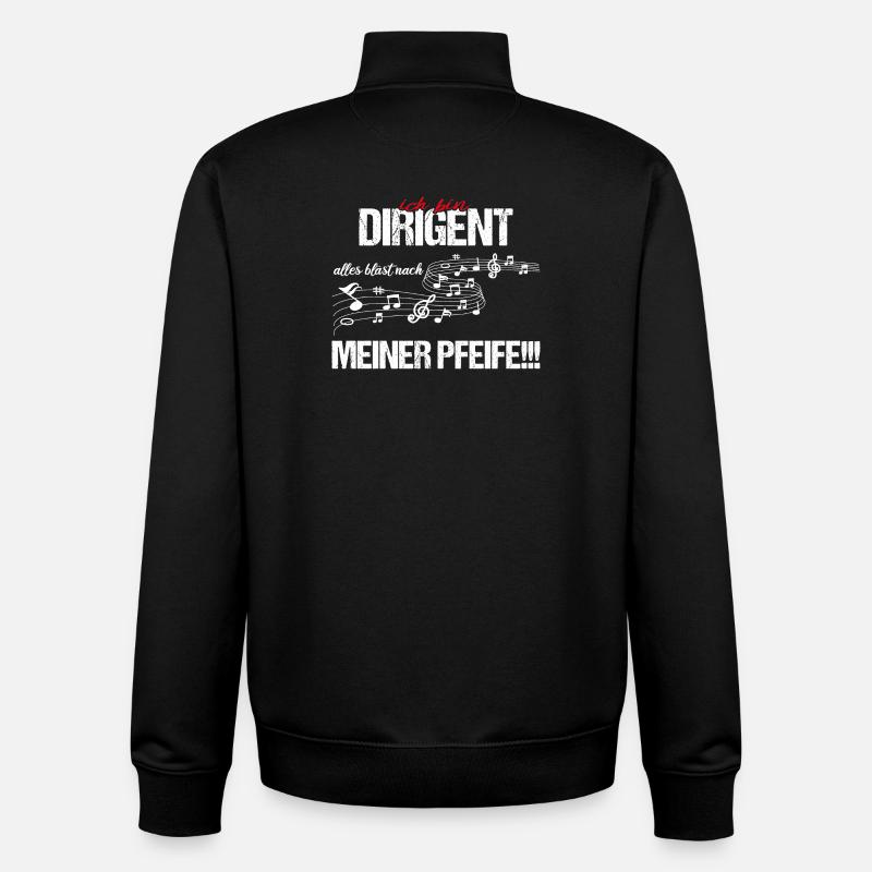 Ich bin Dirigent - Unisex Organic Zip Sweatshirt von Stanley/Stella - Schwarz