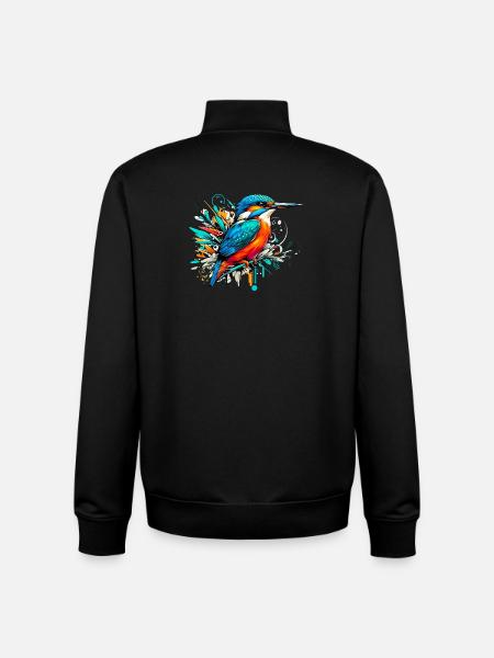 Eisvogel - Unisex Organic Zip Sweatshirt von Stanley/Stella - Schwarz