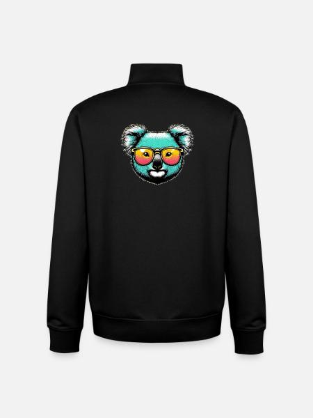 Koala - Unisex Organic Zip Sweatshirt by Stanley/Stella - black