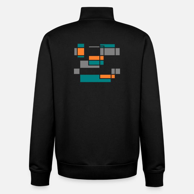 Graphique n°1 - Sweat zippé unisexe en coton bio Stanley/Stella - noir