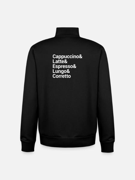 Kaffee-Stil Typografie Design - Unisex Organic Zip Sweatshirt von Stanley/Stella - Schwarz