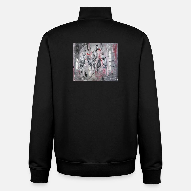 Ravens - Unisex Organic Zip Sweatshirt by Stanley/Stella - black
