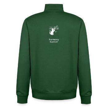 Arawara - Harmony Hunter - Unisex Organic Zip Sweatshirt by Stanley/Stella - bottle green - Back - AI Model Male 185 dark (185cm)