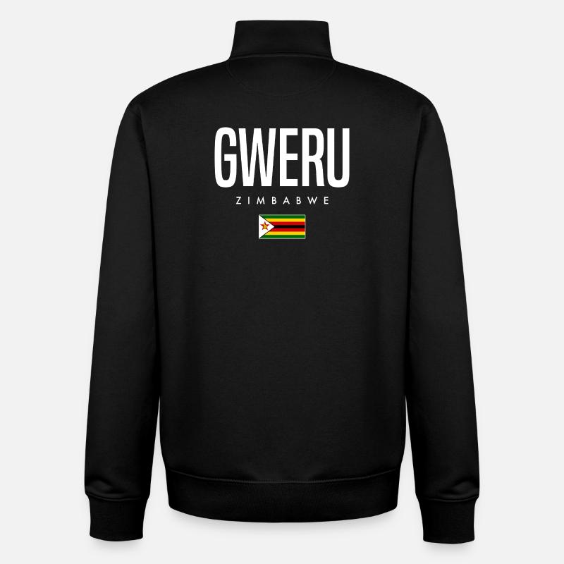 Gweru Simbabwe - Unisex Organic Zip Sweatshirt von Stanley/Stella - Schwarz