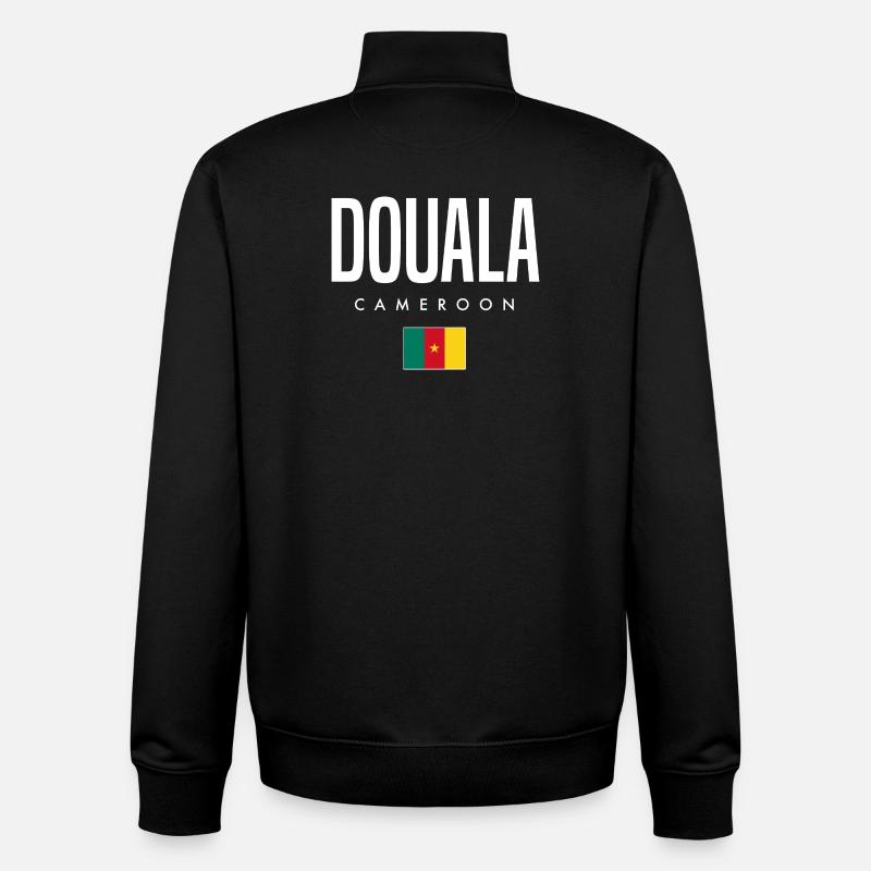 Douala Kamerun Kameruner - Unisex Organic Zip Sweatshirt von Stanley/Stella - Schwarz
