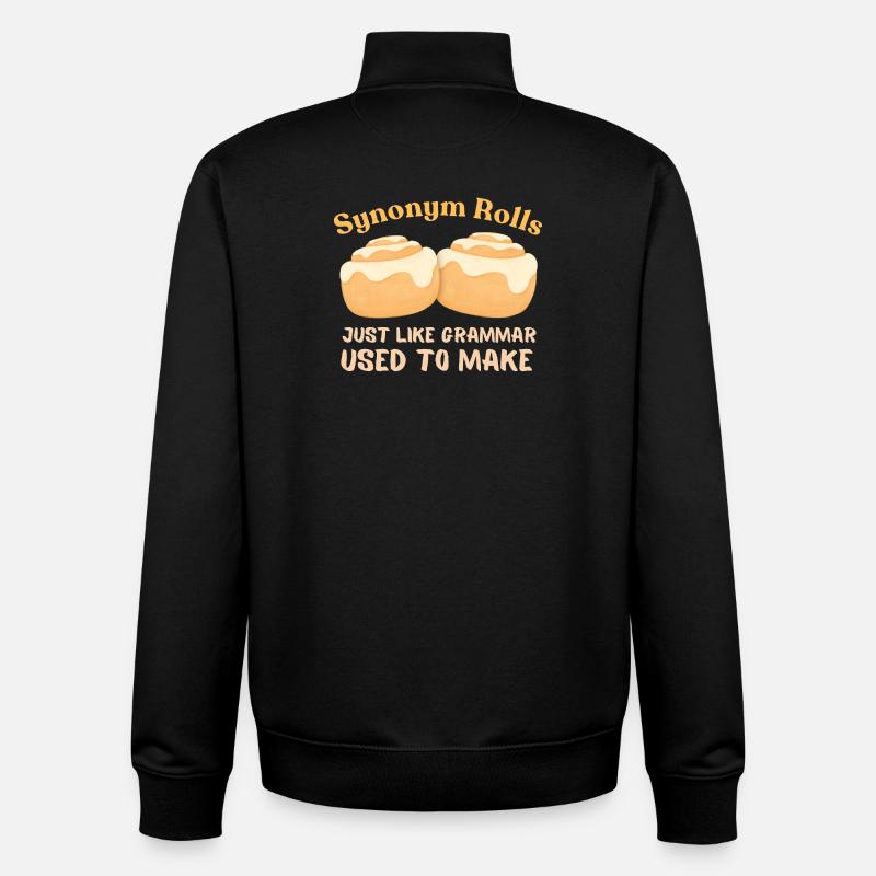 Synonym Rolls Grammatik Humor Design - Unisex Organic Zip Sweatshirt von Stanley/Stella - Schwarz