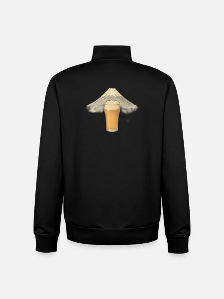 Bierberg Motiv Mount Fuji - Unisex Organic Zip Sweatshirt von Stanley/Stella - Schwarz