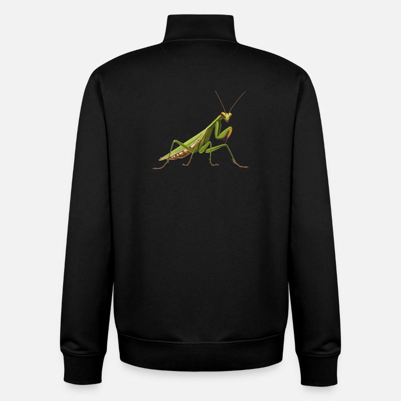 Praying mantises Praying mantis - Unisex Organic Zip Sweatshirt by Stanley/Stella - black