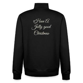 Bonne Noël : Scénario - Sweat zippé unisexe en coton bio Stanley/Stella - noir - Dos - AI Model Male 185 light (185cm)