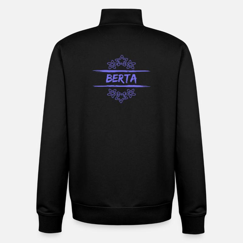 Berta Berta - Unisex Organic Zip Sweatshirt by Stanley/Stella - black