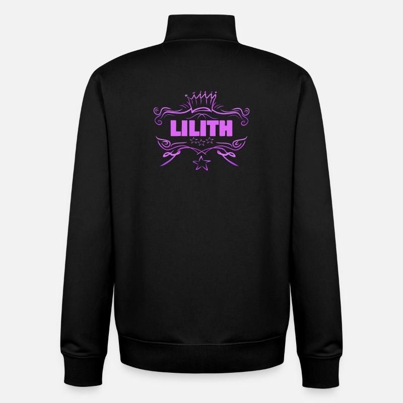 Lilith - Sweat zippé unisexe en coton bio Stanley/Stella - noir