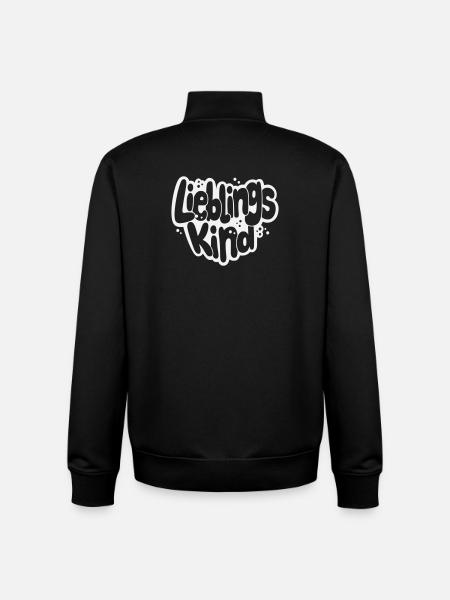 Lieblingskind Bubblige Schrift - Unisex Organic Zip Sweatshirt von Stanley/Stella - Schwarz