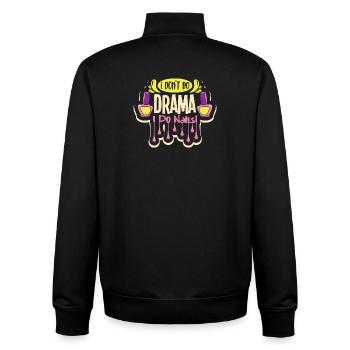 Nail Designer Nail Designer Cosmetics Nail Salon - Unisex Organic Zip Sweatshirt by Stanley/Stella - black - Back - AI Model Male 185 light (185cm)