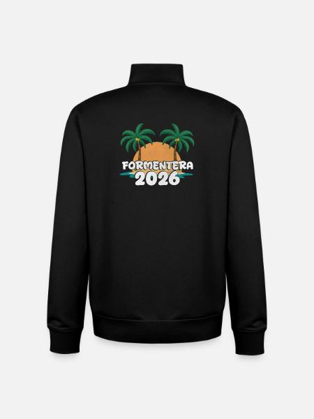 Formentera 2026 - Unisex Organic Zip Sweatshirt by Stanley/Stella - black