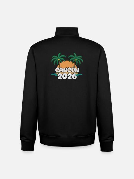 Cancun 2026 - Unisex Organic Zip Sweatshirt von Stanley/Stella - Schwarz