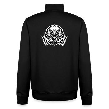 Frankfurt Adler - Unisex Organic Zip Sweatshirt von Stanley/Stella - Schwarz - Hinten - AI Model Male 185 light (185cm)