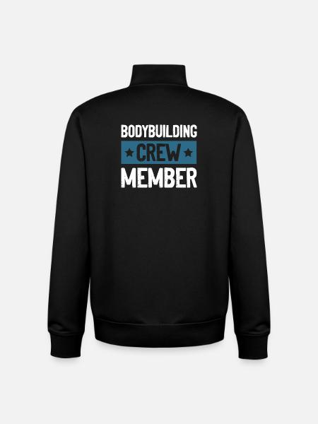 Bodybuilding Crew - Unisex Organic Zip Sweatshirt by Stanley/Stella - black