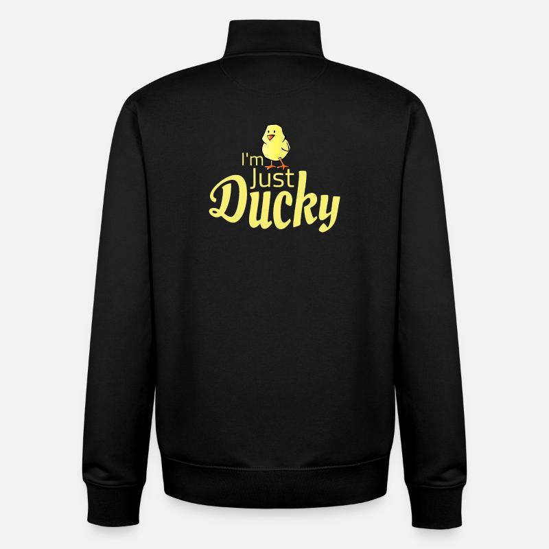 Just Ducky Fun Graphic Tee - Unisex Organic Zip Sweatshirt von Stanley/Stella - Schwarz