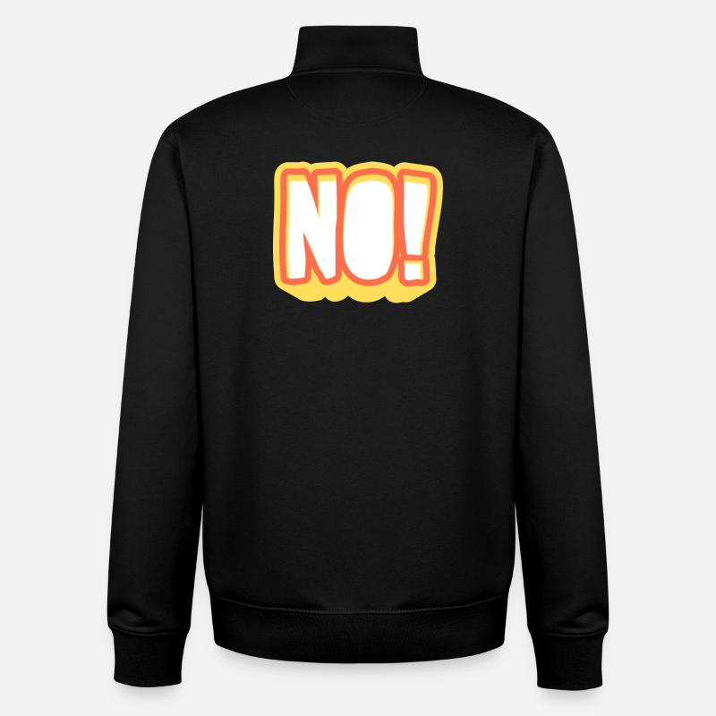NOPE! Glowing Pop Art Signal - Unisex Organic Zip Sweatshirt by Stanley/Stella - black