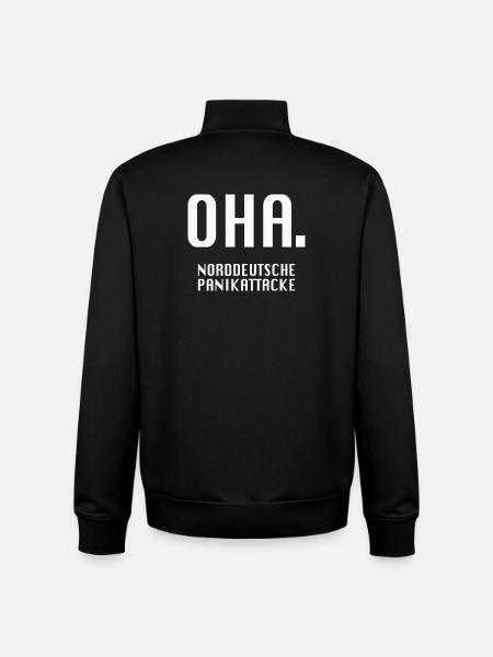 Oha. Norddeutsche Panikattacke - Unisex Organic Zip Sweatshirt von Stanley/Stella - Schwarz