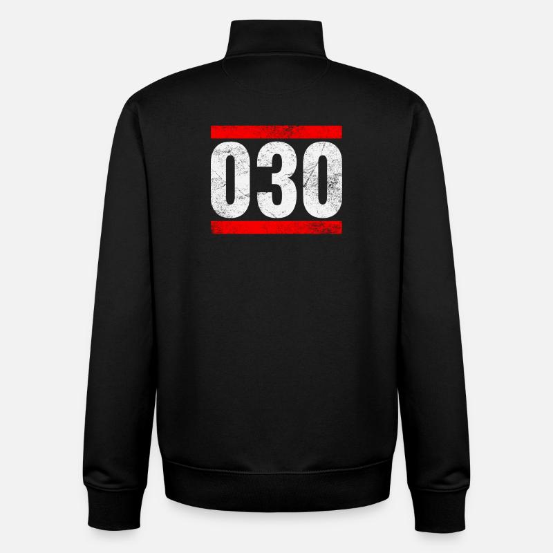 030 - Sweat zippé unisexe en coton bio Stanley/Stella - noir