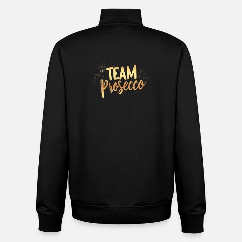 Team Prosecco! - Unisex Organic Zip Sweatshirt von Stanley/Stella - Schwarz