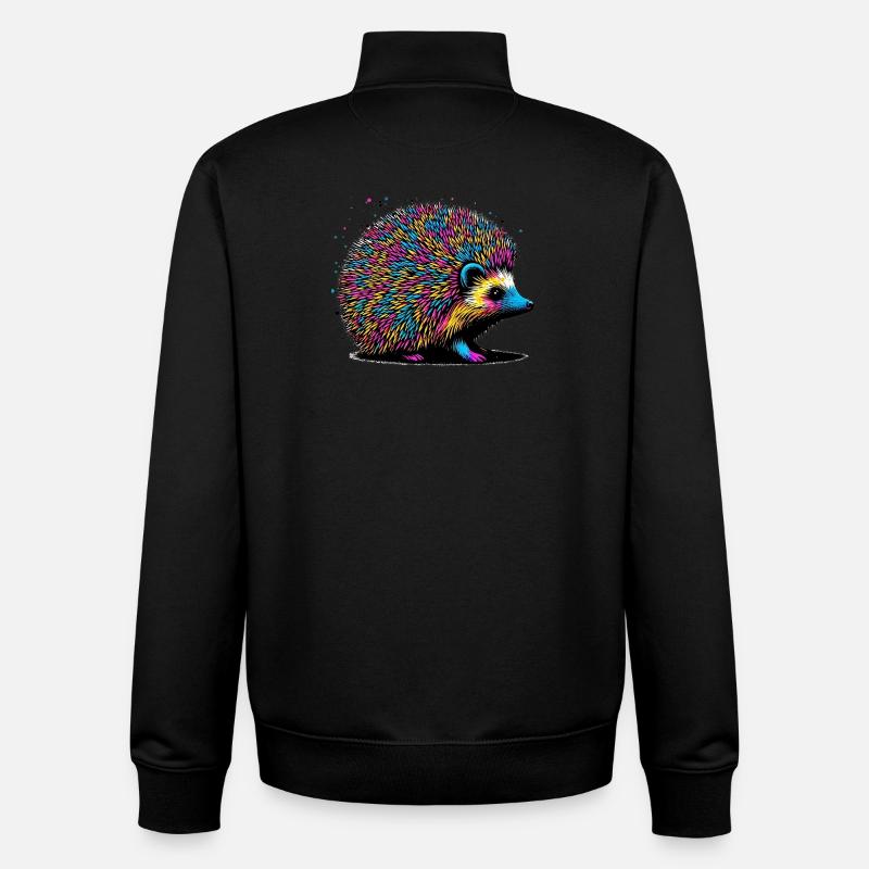 Igel - Unisex Organic Zip Sweatshirt von Stanley/Stella - Schwarz