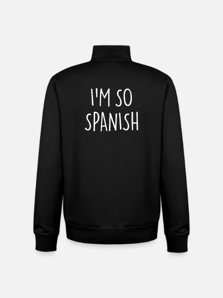 I'M SO SPANISH Spanisch Spanien - Unisex Organic Zip Sweatshirt von Stanley/Stella - Schwarz