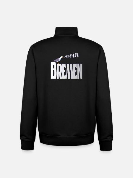 Bremen Möwe & Moin Design - Unisex Organic Zip Sweatshirt von Stanley/Stella - Schwarz