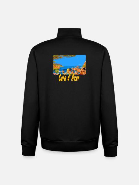Cote d´ Azur - Unisex Organic Zip Sweatshirt von Stanley/Stella - Schwarz