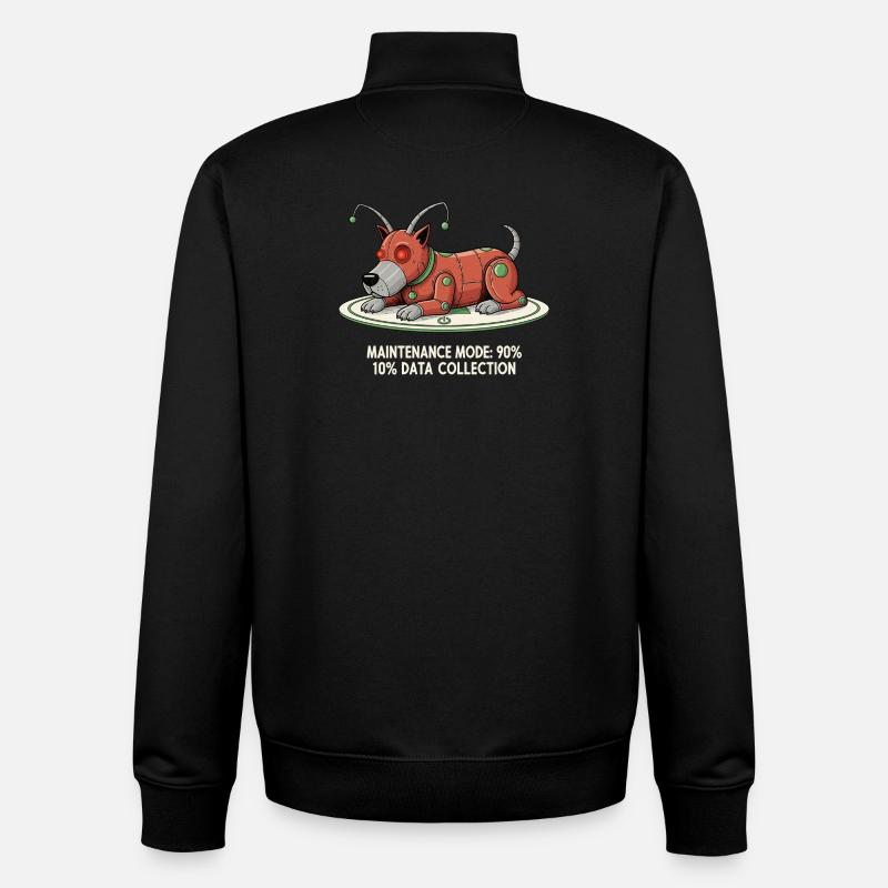 Mode maintenance : Collecter des données - Sweat zippé unisexe en coton bio Stanley/Stella - noir
