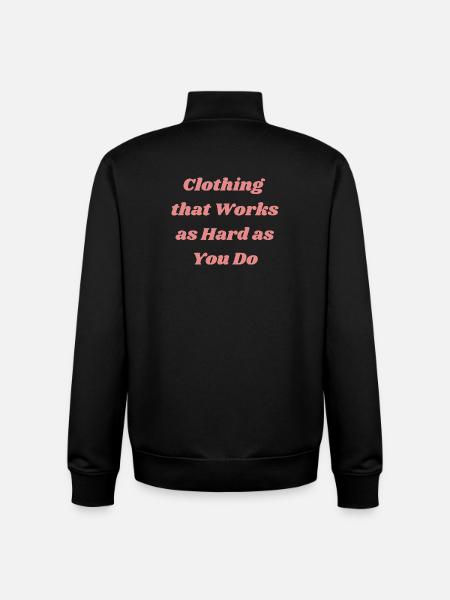 Bold Motivational Quote T-Shirt Design - Unisex Organic Zip Sweatshirt by Stanley/Stella - black