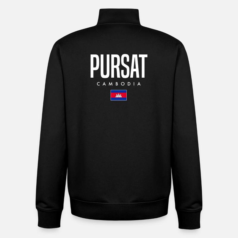 Pursat Kambodscha Khmer - Unisex Organic Zip Sweatshirt von Stanley/Stella - Schwarz