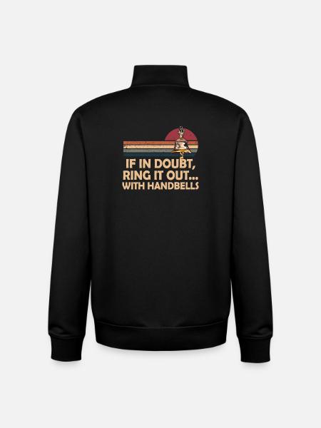 Choir Music Instrument Handbell Choir - Unisex Organic Zip Sweatshirt by Stanley/Stella - black