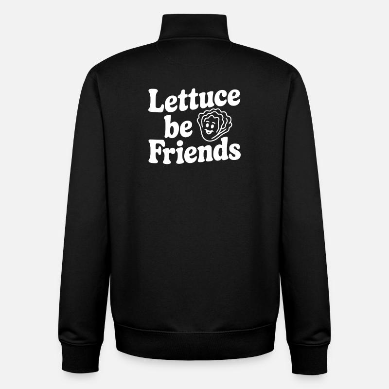 Salat Be Friends - Unisex Organic Zip Sweatshirt von Stanley/Stella - Schwarz