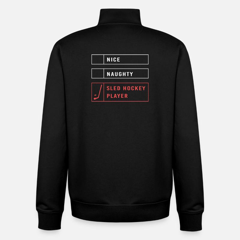 Para Handicap Eishockey - Unisex Organic Zip Sweatshirt von Stanley/Stella - Schwarz