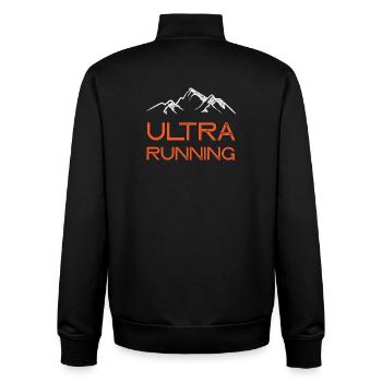 Ultra Running - Sweat zippé unisexe en coton bio Stanley/Stella - noir - Dos - AI Model Male 185 light (185cm)