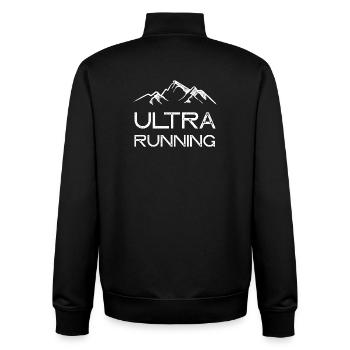 Ultra Running - Sweat zippé unisexe en coton bio Stanley/Stella - noir - Dos - AI Model Male 185 light (185cm)