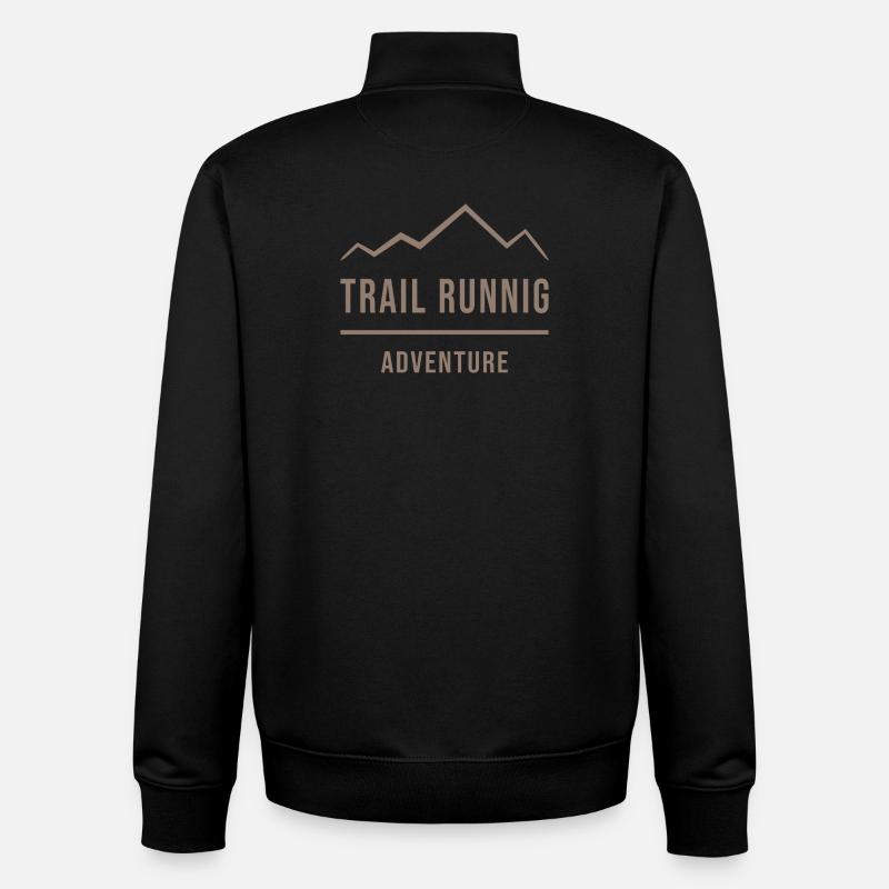 Trailrunning-Abenteuer - Unisex Organic Zip Sweatshirt von Stanley/Stella - Schwarz