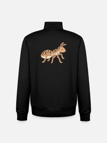 Stylized Tiger Ant Tiger Stripes - Unisex Organic Zip Sweatshirt by Stanley/Stella - black