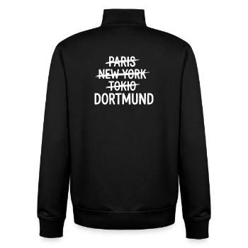 Dortmund, Ruhrpott City Shirt, Hoodie, Bag - Unisex Organic Zip Sweatshirt von Stanley/Stella - Schwarz - Hinten - AI Model Male 185 light (185cm)