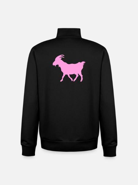 Ziege rosa G.O.A.T. - Unisex Organic Zip Sweatshirt von Stanley/Stella - Schwarz
