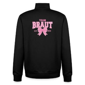 Bride Hen Party Team Partner Look - Unisex Organic Zip Sweatshirt by Stanley/Stella - black - Back - AI Model Male 185 light (185cm)
