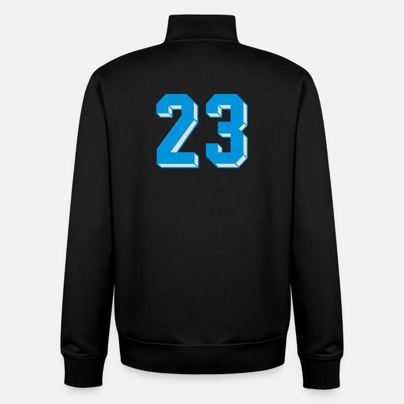 dreiundzwanzig - Sweat zippé unisexe en coton bio Stanley/Stella - noir