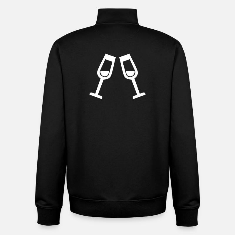 verres - Sweat zippé unisexe en coton bio Stanley/Stella - noir