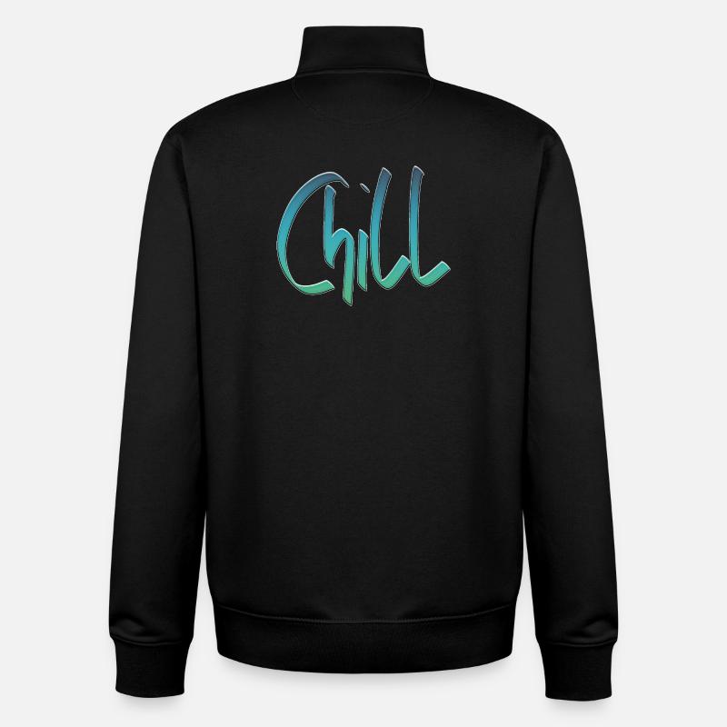 Chill encore - Sweat zippé unisexe en coton bio Stanley/Stella - noir
